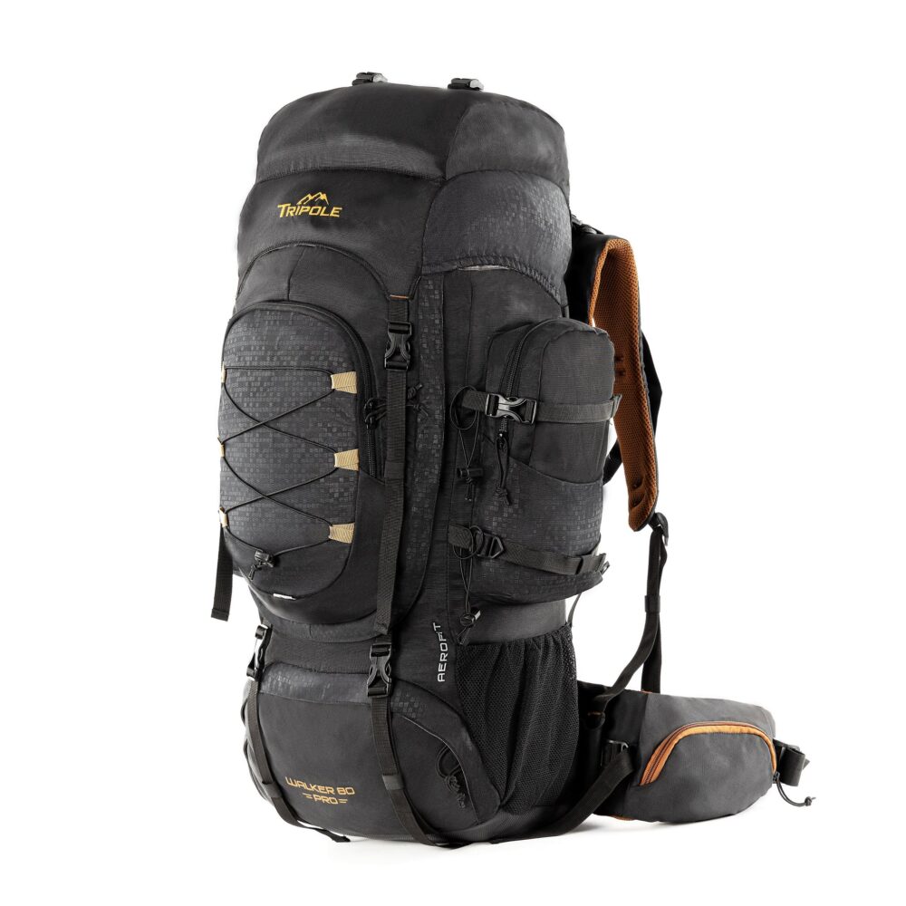 Tripole Walker Pro Internal Frame Rucksack for Travel and Trekking | Front Opening | Laptop Sleeve | Water Repellent | Rain Cover - Image 4