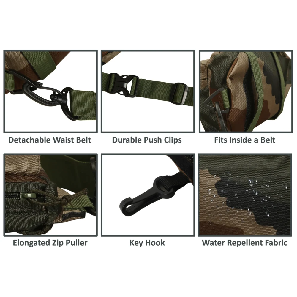 Tripole Waist Pack - Multi-Purpose Fanny Bag | Indian Army - Image 4