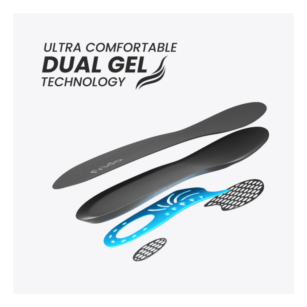 FRIDO Dual Gel Insoles - Shock-Absorbing Arch Support for Foot Pain Relief - Image 2