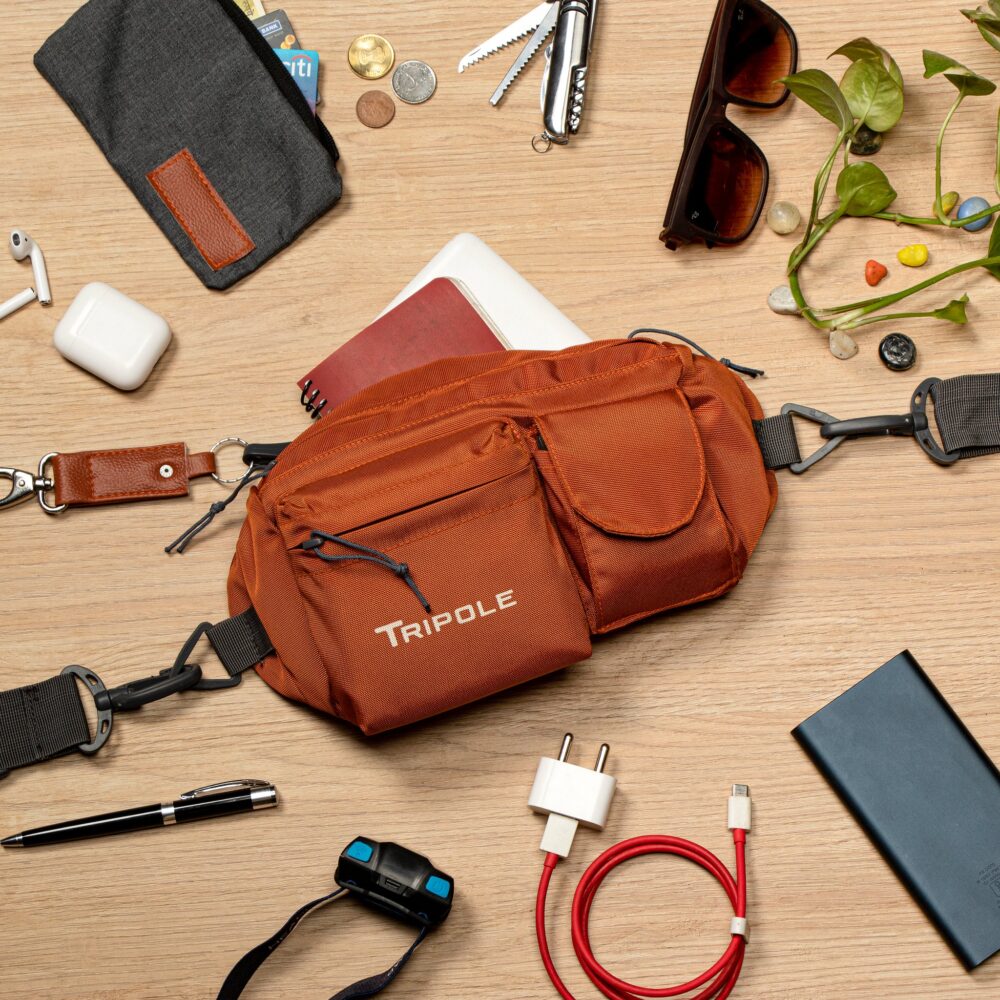 Tripole Waist Pack - Multi-Purpose Fanny Bag | Orange - Image 4