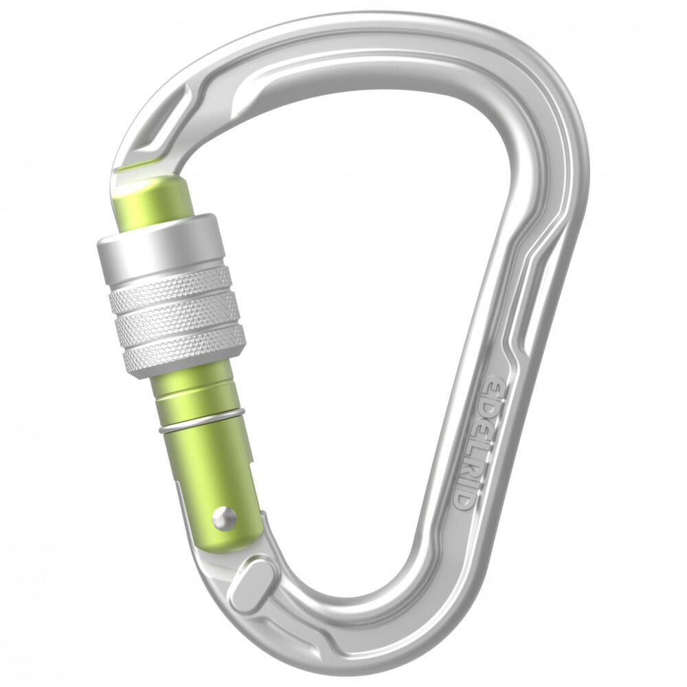 EDELRID Pure Screw - Silver Locking Carabiner  EDE-055