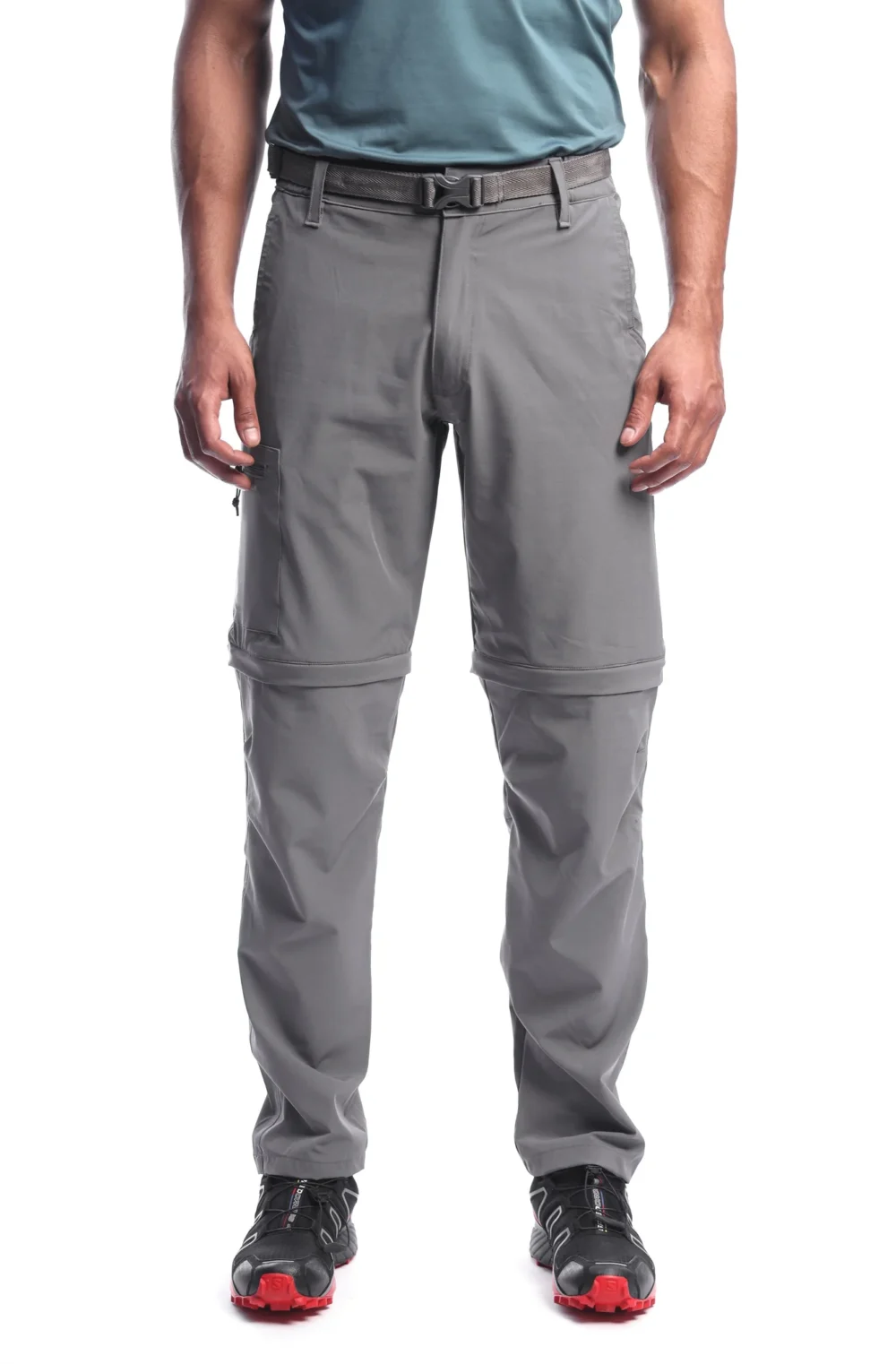 Tripole Men's Stretchable Pants for Hiking and Trekking with Detachable Lower