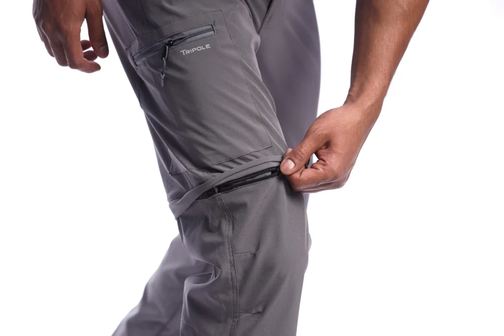 Tripole Men's Stretchable Pants for Hiking and Trekking with Detachable Lower - Image 5