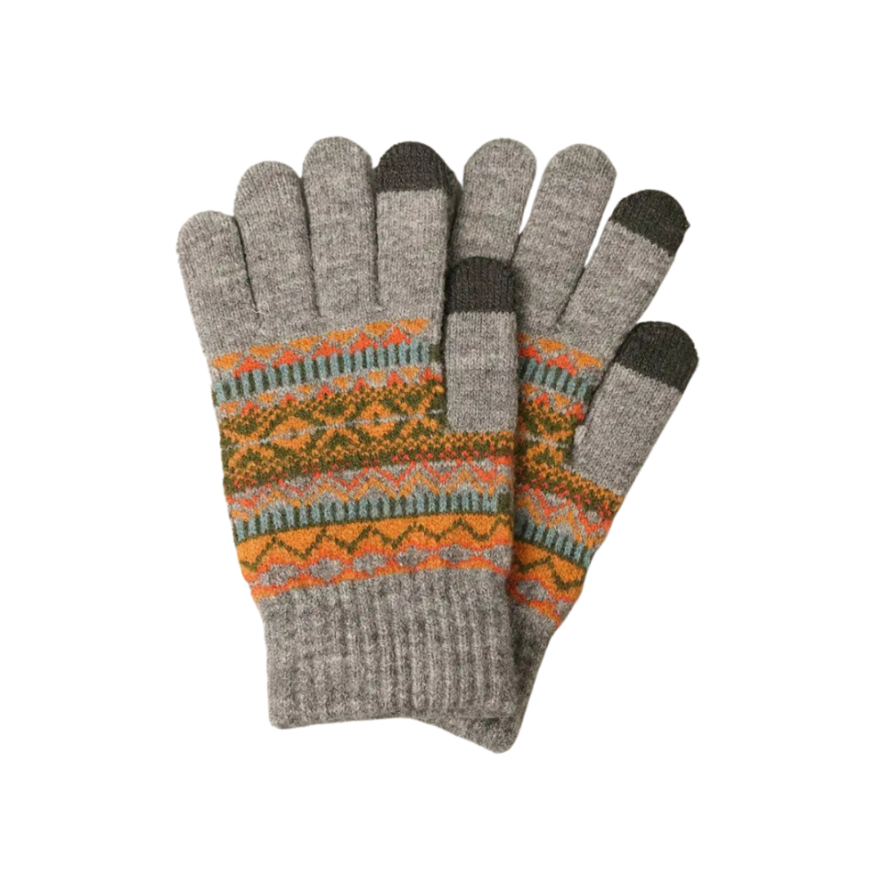 Geometric Woollen gloves Cozy and Soft