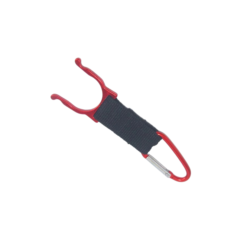 Carabiner Keychain with Bottle Holder