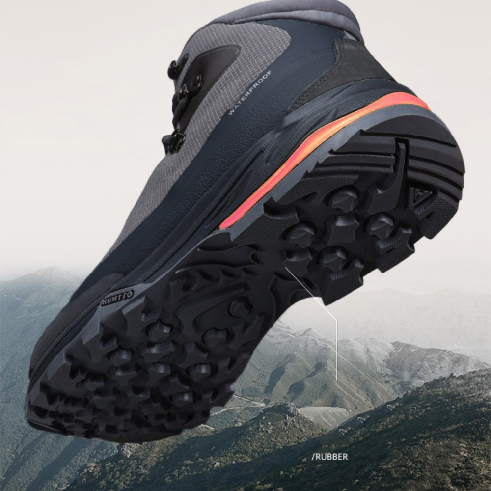 Cushioned and supportive trekking shoes for long-distance hiking