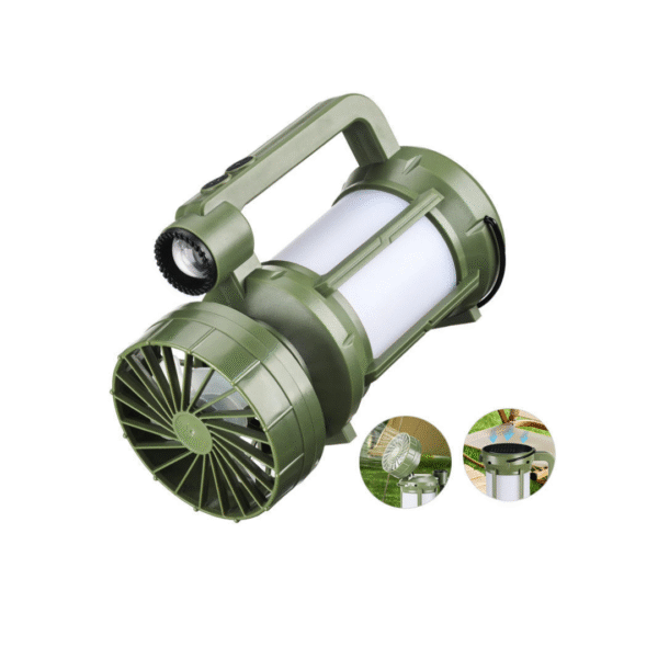 Solar powered LED Camping light with 2400mAh rechargeable battery