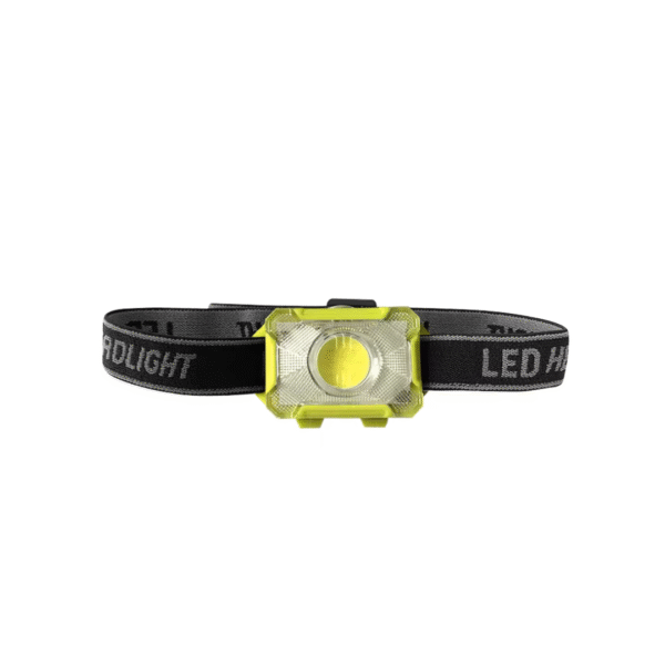 Battery-powered outdoor headlight with bright COB LED and tilt function