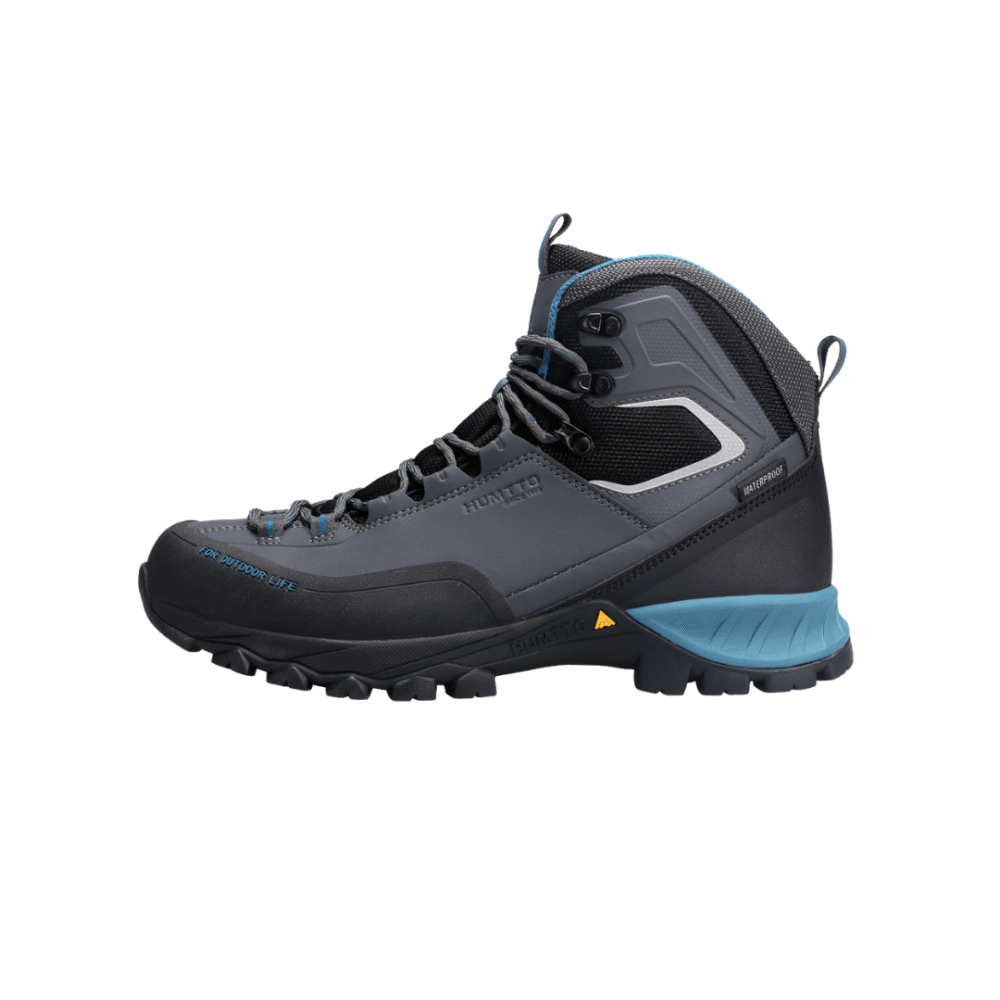 Humtto 240783A trekking shoes with rugged rubber sole, breathable mesh upper, and ankle support for outdoor hiking.